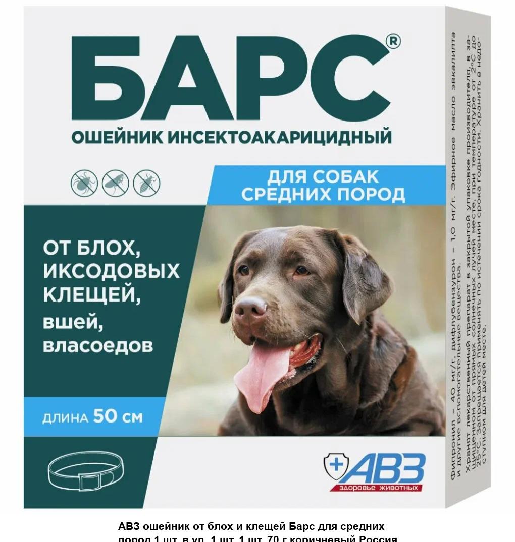 Ошейник БАРС для собак средних пород 50 см.